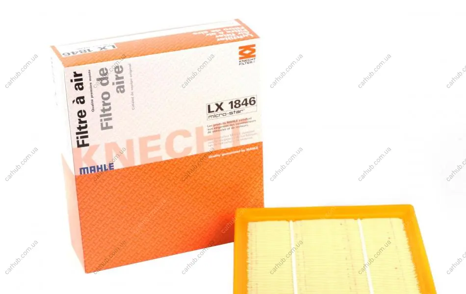 Фільтр повітряний Fiat Doblo 1.6-2.0JTD 10- KNECHT MAHLE / KNECHT LX 1846 (фото 1)