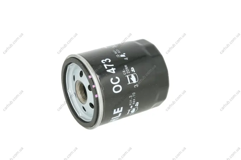 Масляний фільтр ABARTH RITMO ALFA ROMEO 145, 146, 155, 164, 33, 90, ARNA FIAT 124 SPIDER, 127, 131, 132, 147, 900 T/E, 900 T/E PULMINO, ARGENTA, CINQUECENTO, COUPE 0.65-3.0 01.66-01.10 MAHLE / KNECHT OC473 (фото 1)