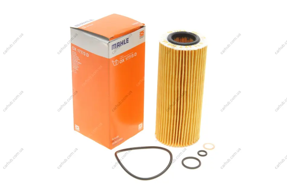 Фільтр масляний BMW 3 (E46/E90) /5 (E60/E61)/7 (E65-67) 2.5-3.5d KNECHT MAHLE / KNECHT OX 177/3D (фото 1)