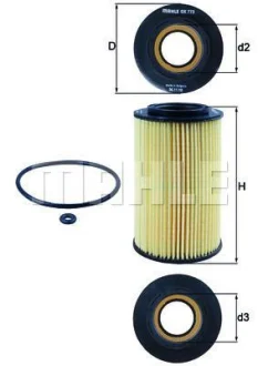 Фільтр масляний Hyundai Sonata / Kia Sorento 3.3 05- MAHLE / KNECHT OX 773D