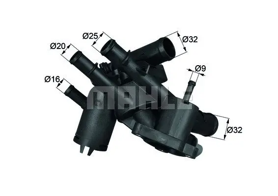 Термостат VW Golf 1.6FSI 02-06 (109°C) MAHLE MAHLE / KNECHT TM 4 109 (фото 1)