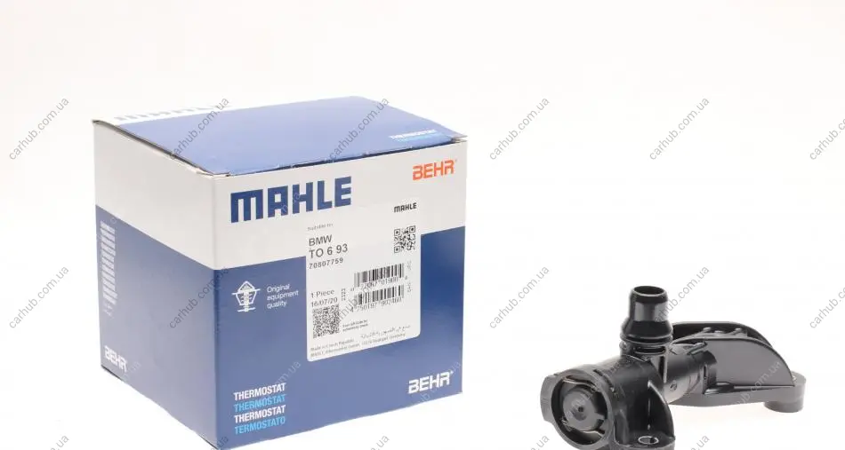 Термостат BMW X5 (E70) 3.0/4.8 06-10/X6 (E71/E72) 3.0D/3.5D/3.5i/4.4i 08-14 MAHLE MAHLE / KNECHT TO 6 93 (фото 1)