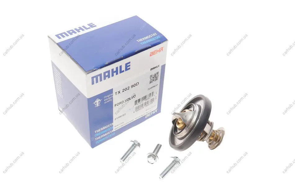 Термостат Ford Focus II/Mondeo IV/Volvo XC70 II/V70 III/ S80 II 2.5/V50/C70 II 2.4/2.5 MAHLE / KNECHT TX 202 90D (фото 1)
