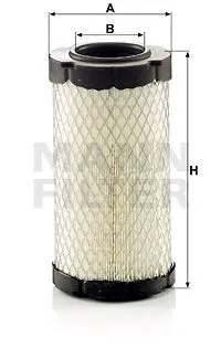 Фільтр повітряний ISEKI TM 3185 A/AL KUBOTA B 2100, B 2110, B 2150, B 2201, B 2230, B 2400, B 2410, B 3030, KX 037-4, U 27-4, U 27-4 HI MANN C 10 007 (фото 1)