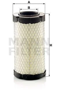Фільтр повітряний ISEKI TM 3185 A/AL KUBOTA B 2100, B 2110, B 2150, B 2201, B 2230, B 2400, B 2410, B 3030, KX 037-4, U 27-4, U 27-4 HI MANN C 10 007
