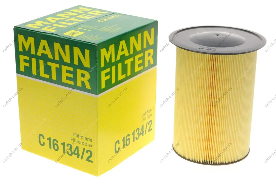 Фільтр повітряний Ford Connect 1.5-1.6TDCI 13-/Focus/Volvo 1.4-2.0/1.5-2.0TDCi/Mazda 3/5 1.6CD 07- -FILTER MANN C 16 134/2 (фото 1)