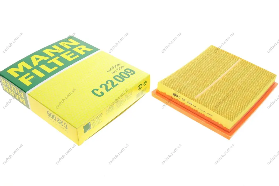 Фільтр повітряний Lexus CT 1.8 10-/NX 2.5 14-/Toyota Auris/Prius 1.8 Hybrid 10-/Rav4 2.5 Hybrid 15-18 -FILTER MANN C 22 009 (фото 1)