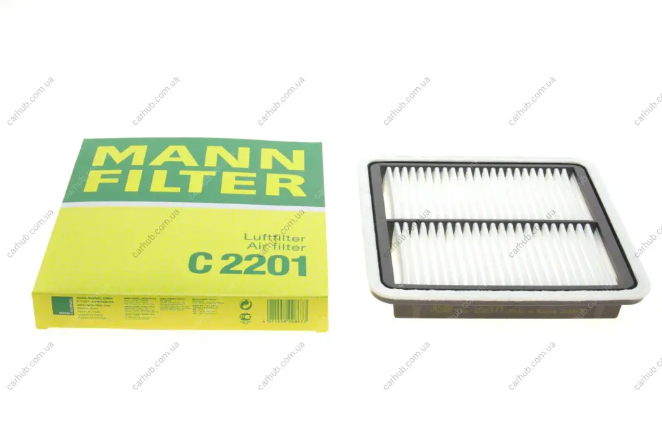 Фільтр повітряний Subaru Forester 2.5XT/2.0BiFuel/D/XT/Impreza 1.5-2.5/2.0D 07-/Legacy 2.0-3.0 03-14 -FILTER MANN C 2201 (фото 1)
