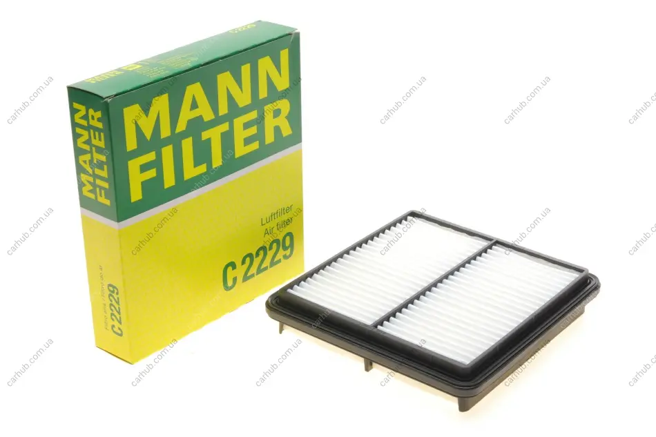 Фільтр повітряний Daewoo Lanos 1.4-1.6 97-10/Nexia 1.5 08- -FILTER MANN C 2229 (фото 1)