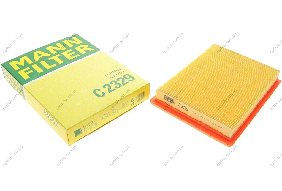 Фільтр повітряний Renault Koleos 2.5 08-/Honda Civic 1.4/1.6 91-01/Nissan Juke 1.2-1.6/LPG/1.5dCi 10- -FILTER MANN C 2329 (фото 1)