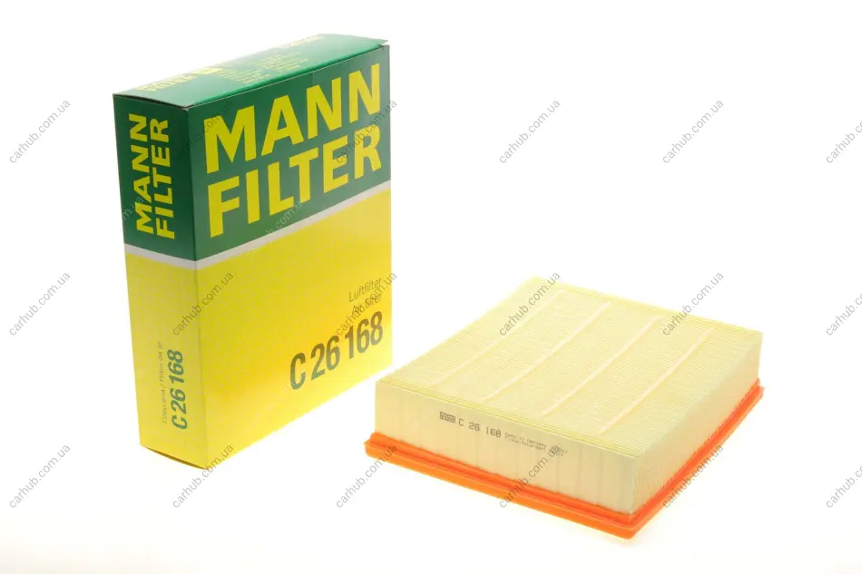 Фільтр повітряний Audi A4 1.6-2.8/1.9TDI 95-01/Audi A6/VW Passat 1.8-4.2/1.9TDI 00-05 -FILTER MANN C 26 168 (фото 1)