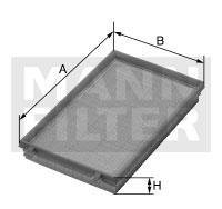 Фильтр воздушный BMW 2 (F23/F22/F87)/3 (F30/F80/F34/F31) 3.0i (N55) 12- -FILTER MANN C 27 051
