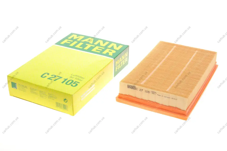 Фільтр повітряний Ford Focus 1.6TDCI 04-07/Mazda 3 1.6D 04-09/Volvo C30/S40/V50 1.6D 05-07 -FILTER MANN C 27 105 (фото 1)