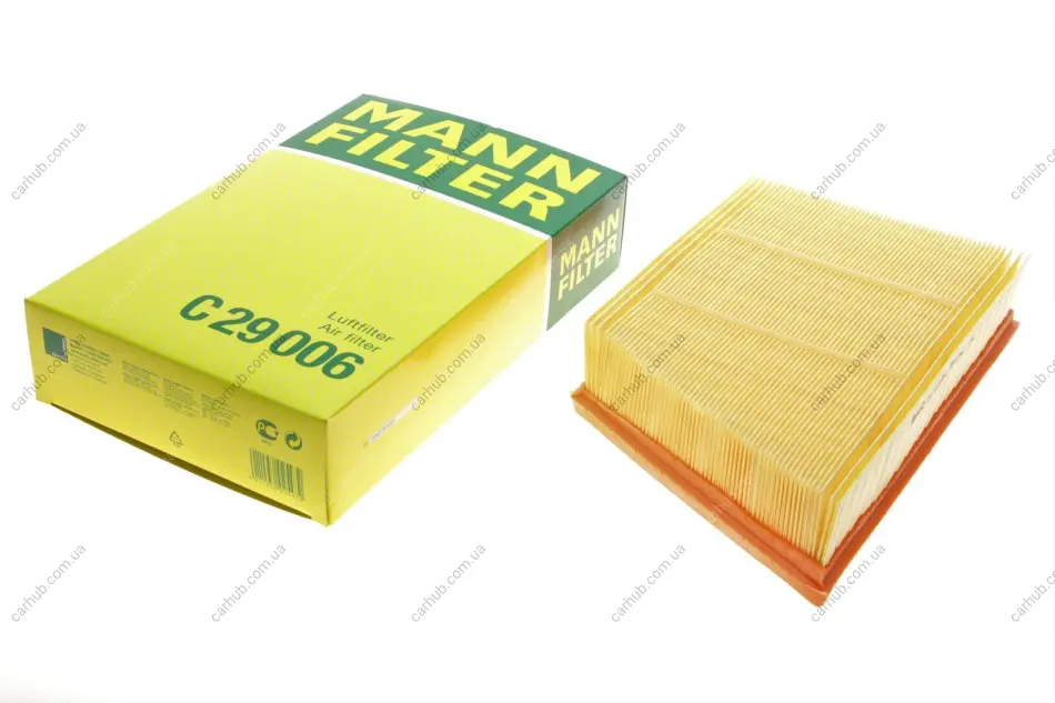 Фільтр повітряний Land Rover 2.0 11-14/Range Rover Evoque/Discovery Sport 2.0/2.2SD4/TD4 11- -FILTER MANN C 29 006 (фото 1)