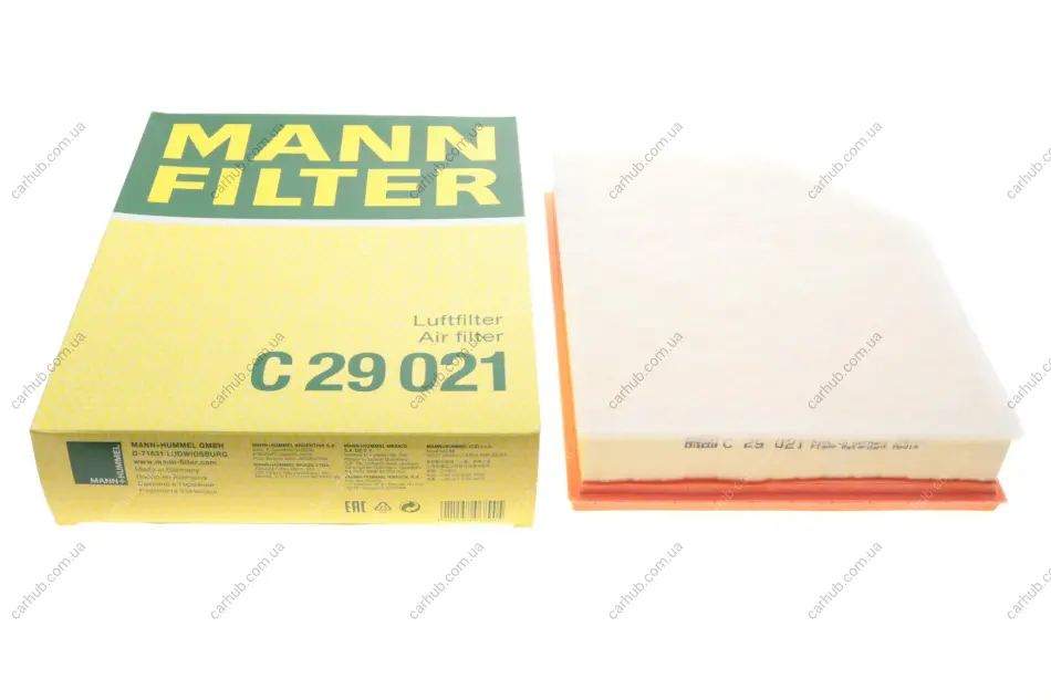 Фільтр повітряний Volvo S60/V60/S90/V90/XC60/XC90 2.0 B3-B6 Mild-Hybrid/T4-T8 16- -FILTER MANN C 29 021 (фото 1)