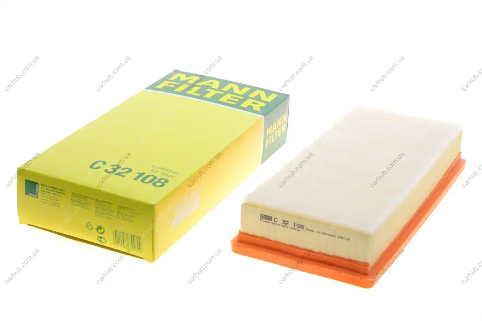 Фільтр повітряний Citroen C5 2.0-2.2HDi 04-/Peugeot 407/508 2.0-2.2HDi 04-18 -FILTER MANN C 32 108 (фото 1)