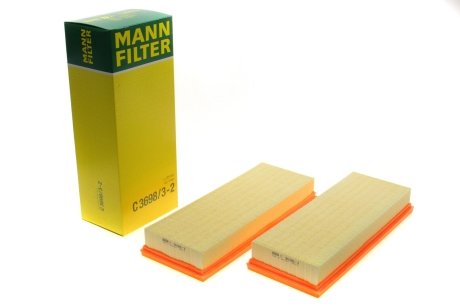 Фильтр воздушный (к-кт) -FILTER MANN C 3698/3-2