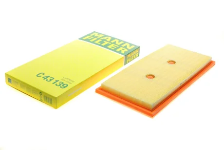 Фільтр повітряний (Фільтр повітряний) MERCEDES C (C204), C T-MODEL (S204), C (W204), CLS (C218), CLS SHOOTING BRAKE (X218), E (A207), E (C207), E T-MODEL (S212), E (W212) 3.5/3.5H 06.08- MANN C 43 139