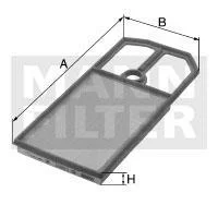 Фільтр повітряний двигуна BMW X5(F15,F85) 28i F15 N20B20A MANN C49001