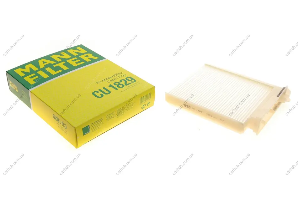 Фільтр салону Renault Clio 05-14/Duster 10-18/Logan 04-/Nissan Micra 03-10/Note 06-13/Almera 12- -FILTER MANN CU 1829 (фото 1)