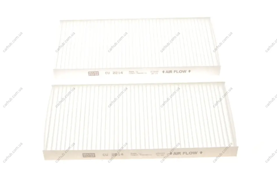 Фільтр салону Hyundai Tucson/Kia Sorento 04-10 (к-кт 2 шт.) -FILTER MANN CU 2214-2 (фото 1)