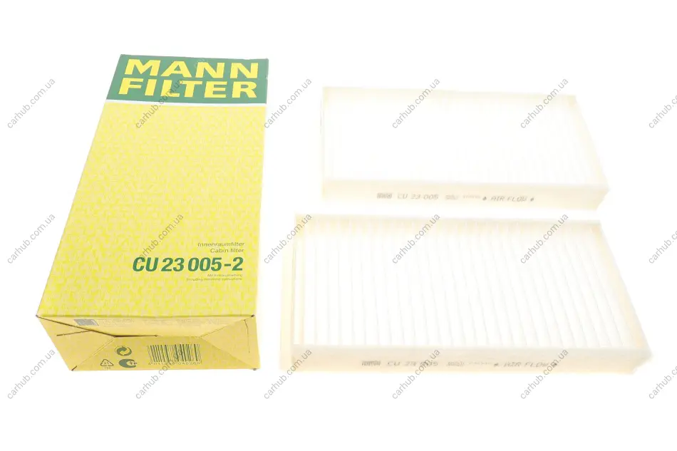 Фільтр салону BMW 2 (F44/F45/F46) 14-16/X1 (F48) 15-16/i3 (I01)/Mini Mini III 13-16 (к-кт 2 шт) -FILTER MANN CU 23 005-2 (фото 1)