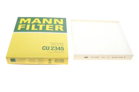 Фільтр салону LEXUS GS, IS III, RC NISSAN ALMERA CLASSIC, ALMERA II, ALMERA TINO, AVENIR, PRIMERA, SUNNY III 1.4-5.0 10.90- MANN CU 2345