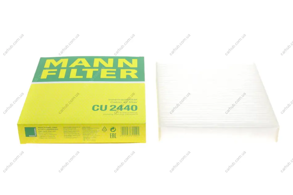 Фільтр салону Ford Focus 04-12/Volvo C30/C70/S40/V50 06-13 MANN CU 2440 (фото 1)
