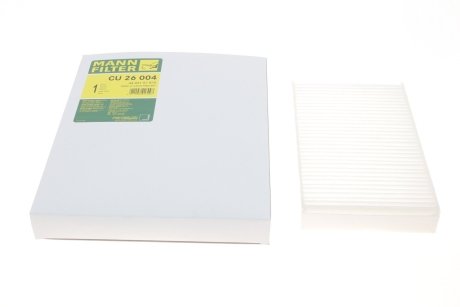 Фото фильтр салона -FILTER MANN CU 26 004 Фильтр салона -FILTER MANN CU 26 004