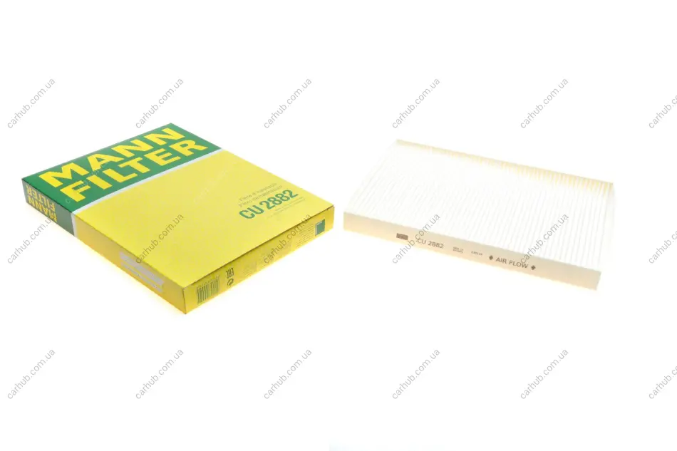 Фільтр салону Skoda Octavia 96-10 (-AC)/SuperB 01-08/VW Caddy 95-04/Passat 00-05/Polo 94-12 -FILTER MANN CU 2882 (фото 1)