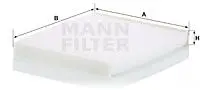 Фільтр салону LYNK&CO LYNK&CO01 1.5HEV JLH3G15TB MANN CU29010 (фото 1)