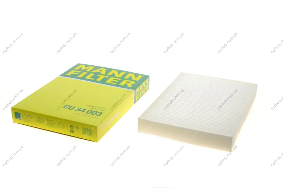 Фільтр салону Volvo S60/V60 18-/S90/V90 16-/XC60 17-/XC90 15- MANN CU 34 003 (фото 1)