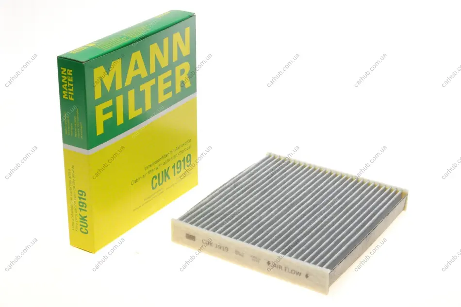 Фільтр салону Land Rover 16-/Range Rover/Lexus ES/RX 12-/Toyota Camry/Corolla/Rav4 06- (вугільний) -FILTER MANN CUK 1919 (фото 1)