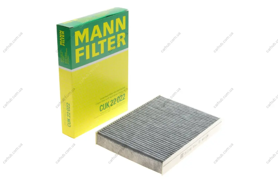 Фільтр салону Fiat 500L/500X 12-/Jeep Compass 17-/Renegade 14- (вугільний) -FILTER MANN CUK 22 022 (фото 1)