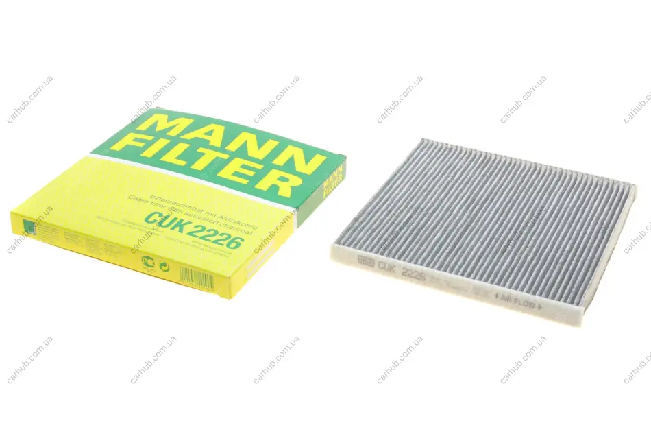 Фільтр салону Toyota Camry 01-05/Lexus ES/GX 01-09/RX 09-/Great Wall Hover M4 13- (вугільний) -FILTER MANN CUK 2226 (фото 1)