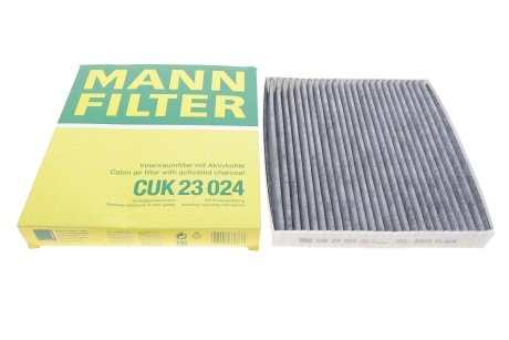 Фільтр салону Hyundai Santa Fe IV/Tucson III/Kia Sorento IV/V 18- (вугільний) -FILTER MANN CUK 23 024