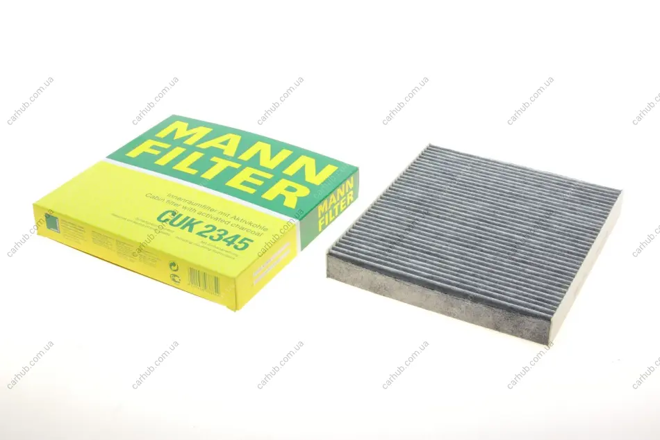 Фільтр салону Nissan Almera/Primera/Tino 00-/Lexus GS/IS/RC 12- (вугільний) -FILTER MANN CUK 2345 (фото 1)