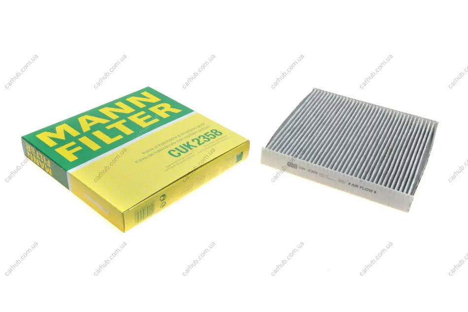 Фільтр салону Honda Accord 03-/CR-V/Civic 06-/Haval H2/H6 13-/Great Wall H6 11- (вугільний) -FILTER MANN CUK 2358 (фото 1)