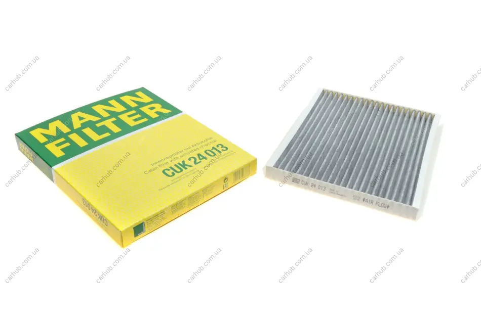 Фільтр салону Hyundai Elantra 06-/i20/i30 12-/Creta 16-/Kia Ceed/Carens/Cerato 12- (вугільний) -FILTER MANN CUK 24 013 (фото 1)