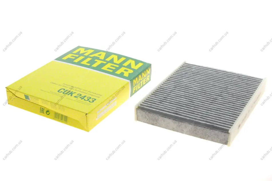 Фільтр салону Ford Fiesta/Fusion 01- (вугільний) -FILTER MANN CUK 2433 (фото 1)