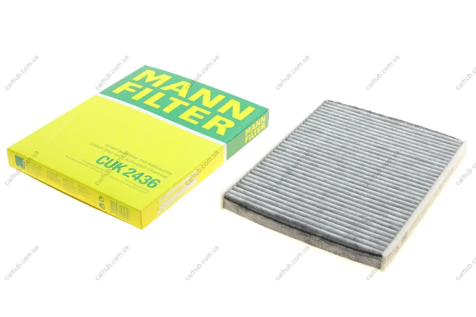 Фільтр салону Ford Fiesta 1.0-1.6TDCI 08- (вугільний) -FILTER MANN CUK 2436 (фото 1)