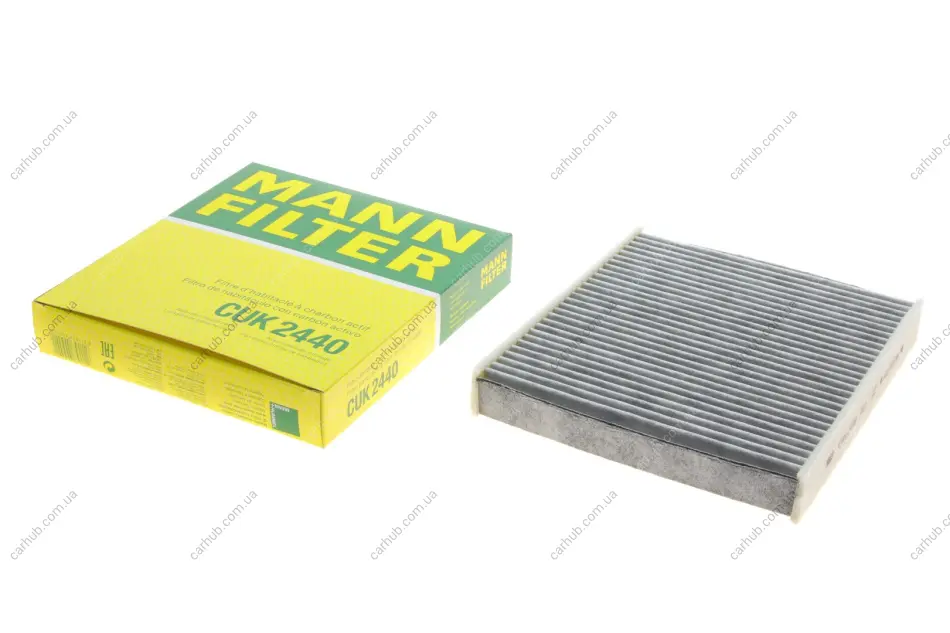 Фільтр салону Ford Focus 1.6i-2.0TDCI 04- (вугільний) -FILTER MANN CUK 2440 (фото 1)