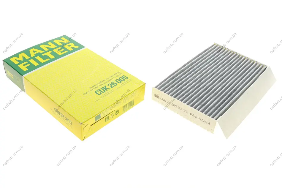 Фільтр салону Renault Megane III 08- (вугільний) -FILTER MANN CUK 26 005 (фото 1)