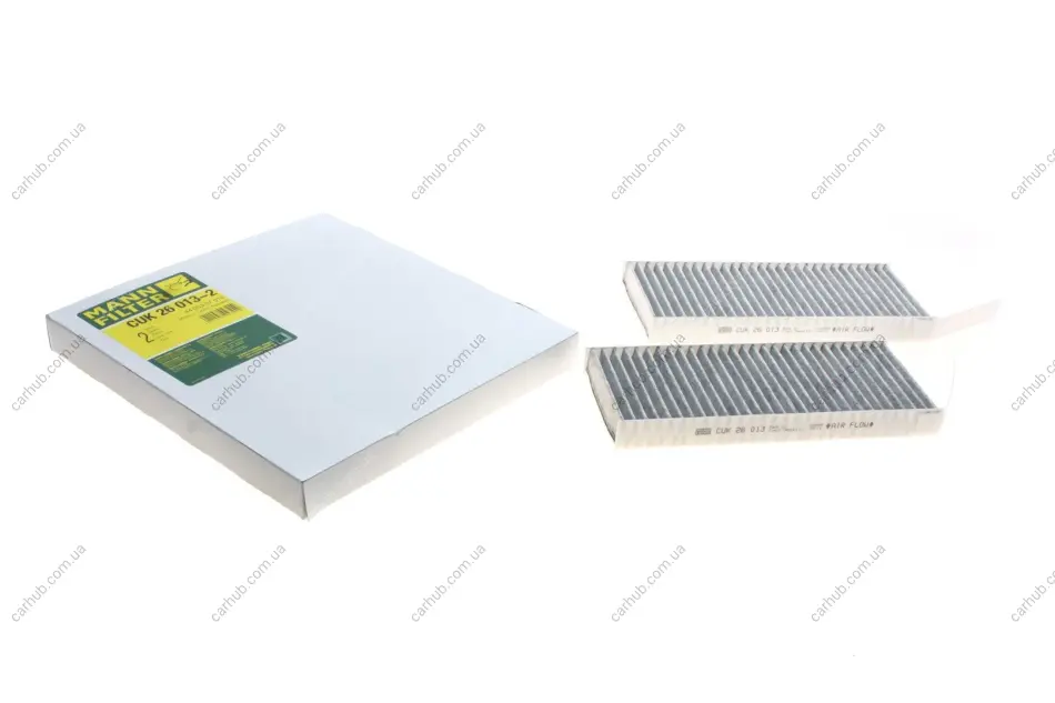 Фільтр салону Renault Latitude 2.0/3.0dCi 10-(вугільний) (к-кт 2 шт.) -FILTER MANN CUK 26 013-2 (фото 1)