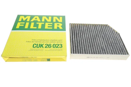 Фільтр салону MB C-class (W 205) 14-/E-class (W213) 16- (вугільний) -FILTER MANN CUK 26 023
