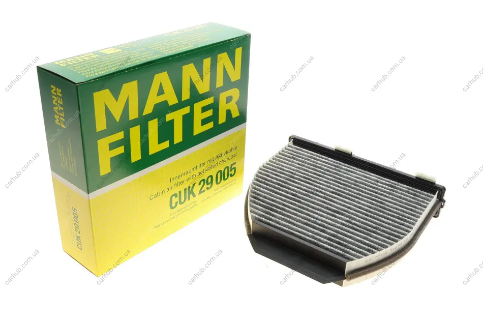 Фільтр салону MB E-class (W212/S212) (вугільний) -FILTER MANN CUK 29 005 (фото 1)