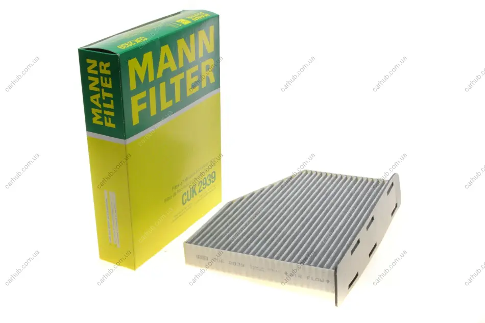 Фільтр салону VW Caddy 1.9TDI 03- (вугільний) -FILTER MANN CUK 2939 (фото 1)