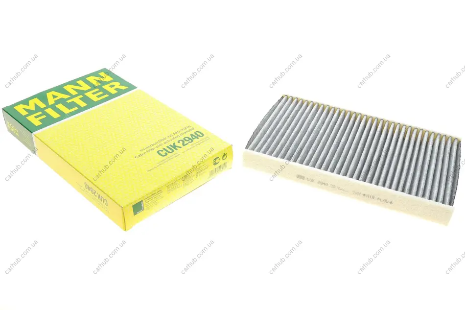 Фільтр салону Citroen C2/C3/C4/Peugeot 307/308 00- (вугільний) -FILTER MANN CUK 2940 (фото 1)
