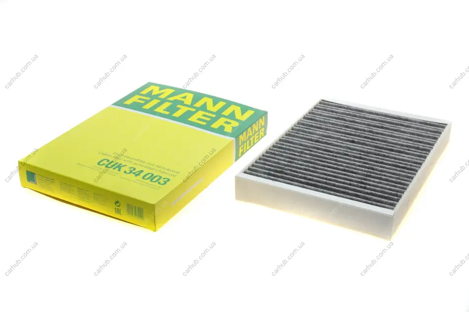 Фільтр салону Volvo S90 II/V60 II/V 90 II/XC 60 II/XC 90 II 14-(вугільний) -FILTER MANN CUK 34 003 (фото 1)