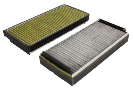 Фильтр салона MB E-class (W210) 95-03/S-class (W220) 98-05 (к-кт 2 шт.) (угольный/антибактериальный)) -FILTER MANN FP 2745-2